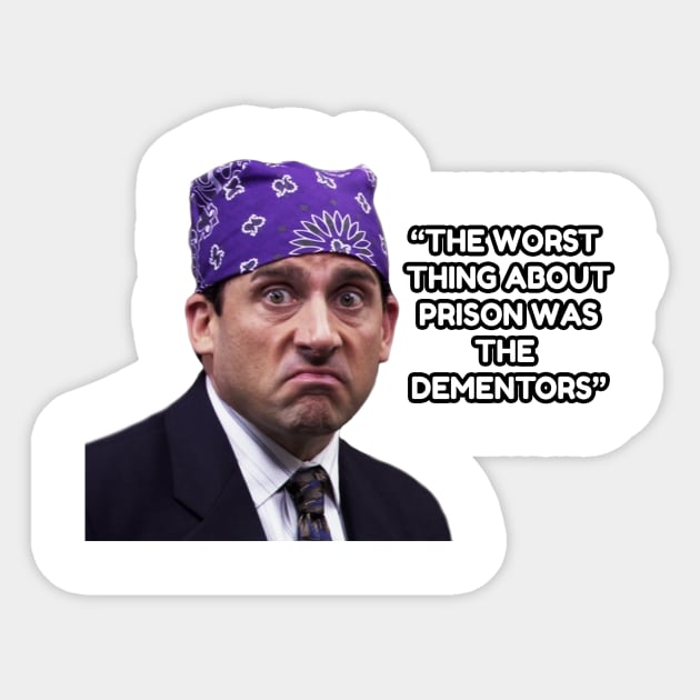 Prison Mike - Dementors Sticker by TossedSweetTees